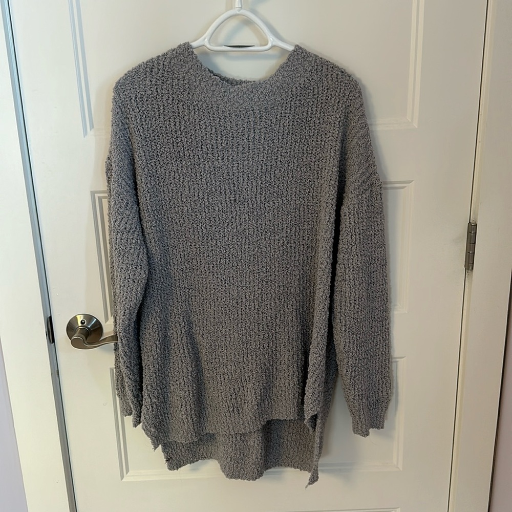 oversized grey sweater
